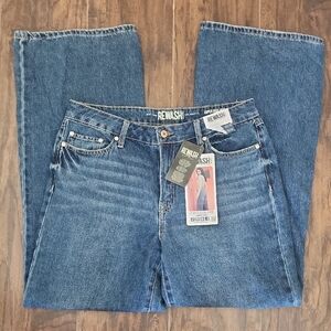 Rewash Classic Denim Wide Leg Jeans